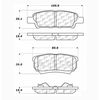 Centric Parts CTEK Brake Pads, 102.10370 102.10370